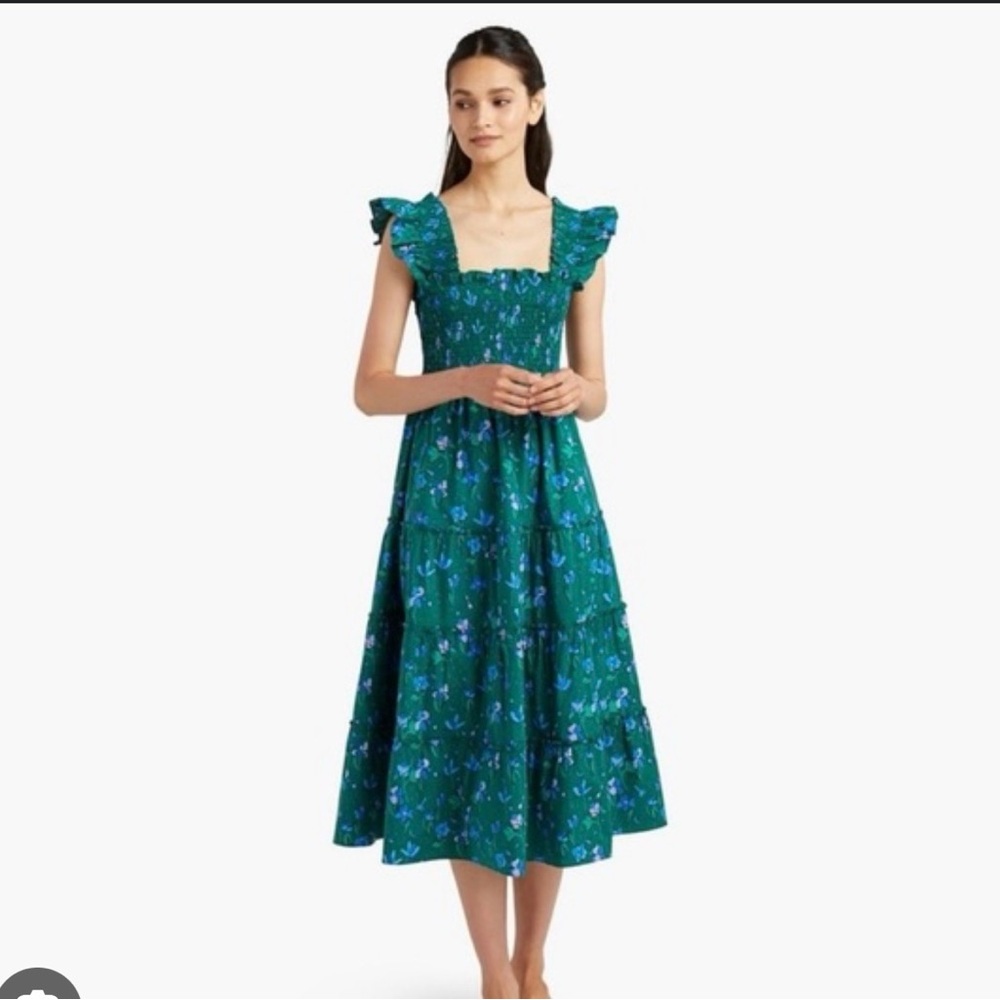 Hill House Home Ellie Nap Dress Emerald Space Size XS
